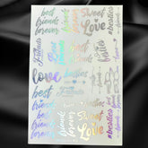 Best Friend Holographic Sticker
